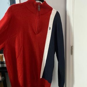 Vintage polo mid zip up